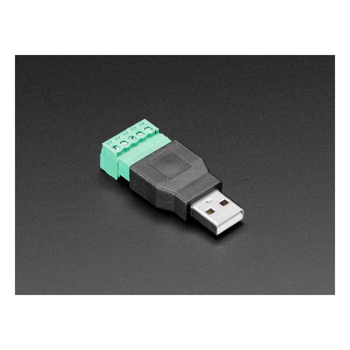 USB-A Male Plug to 5-pin Terminal Block