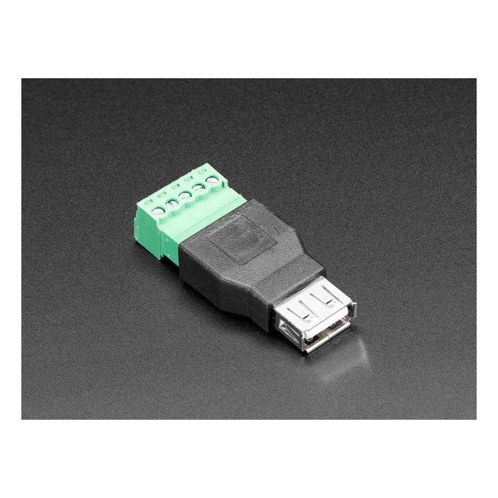 USB-A Female Socket to 5-pin Terminal Block