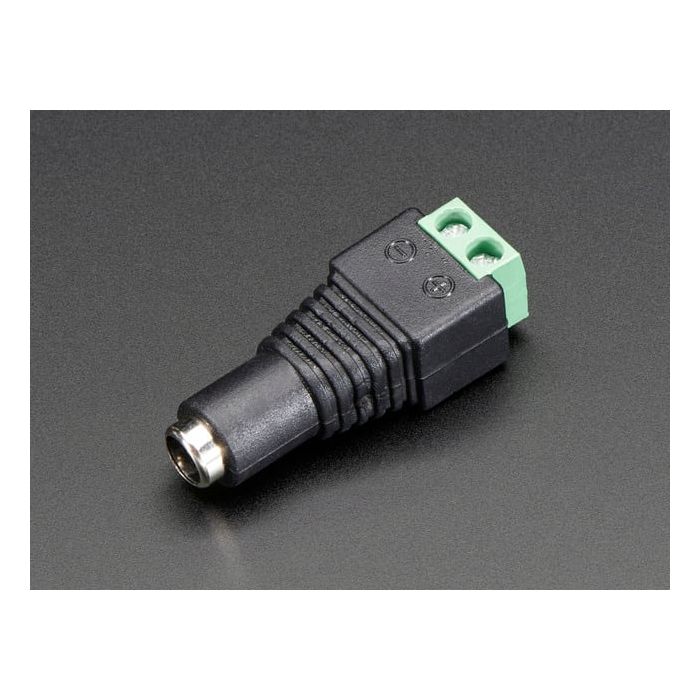 Female DC Power adapter - 2.1mm jack to screw terminal block