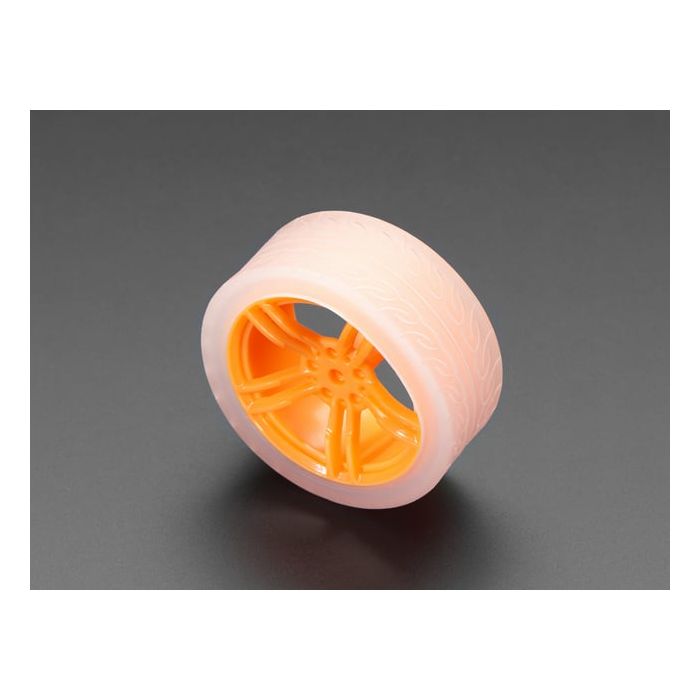 Orange and Clear TT Motor Wheel for TT DC Gearbox Motor