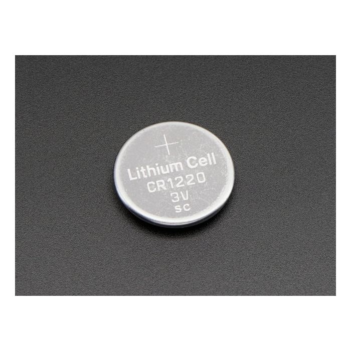 CR1220 12mm Diameter - 3V Lithium Coin Cell Battery