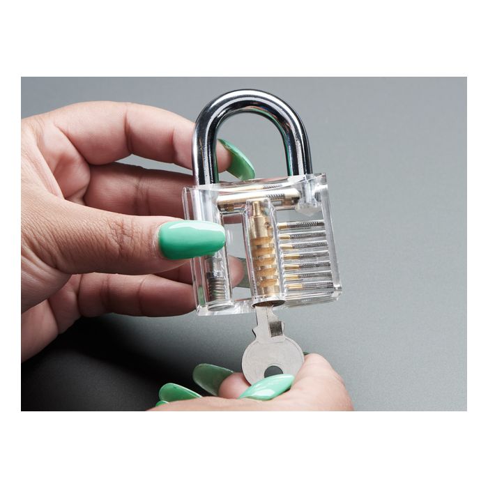 Large Clear Practice Padlock