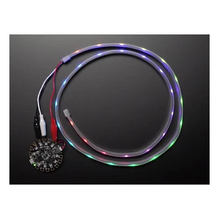 Adafruit NeoPixel LED Strip w/ Alligator Clips - 30 LEDs/meter
