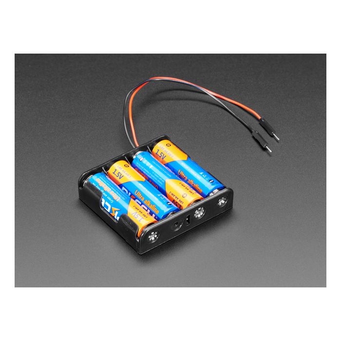 4 x AA Battery Holder with Premium Jumper Header Wires