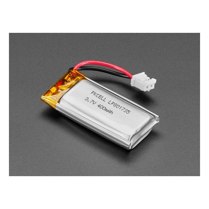 Lithium Ion Polymer Battery Ideal For Feathers - 3.7V 400mAh