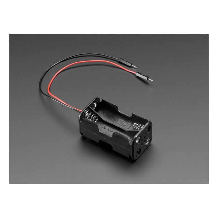 2x2 AA Battery Holder with Premium Jumper Header Wires