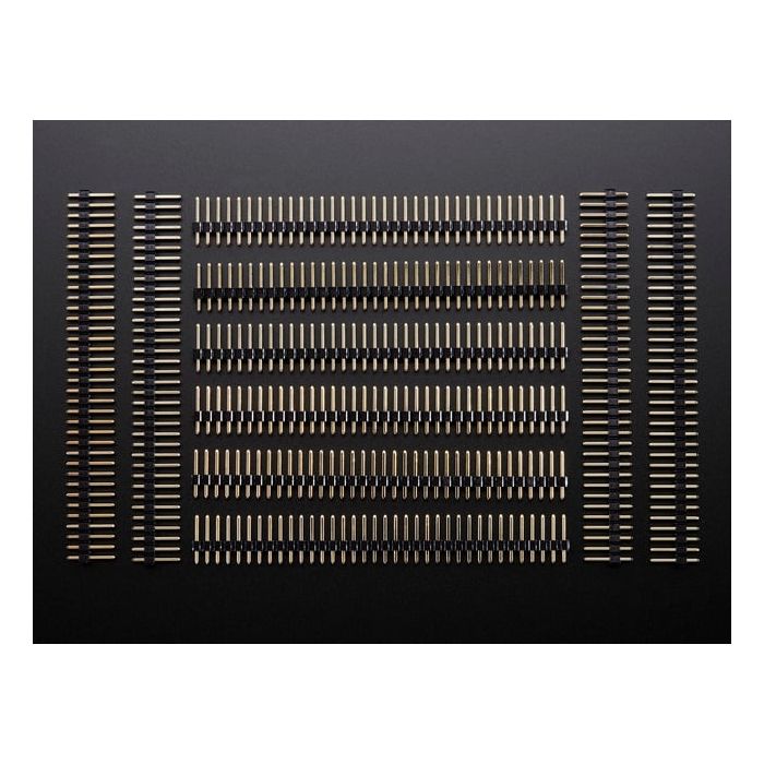 Break-away 0.1" 36-pin strip male header - Black - 10 pack