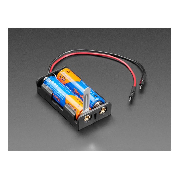 2 x AA Battery Holder with Knife Switch