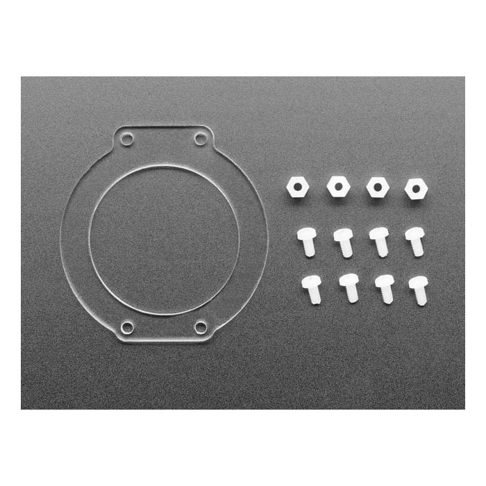 Clear Acrylic Lens Holder + Hardware Kit for HalloWing
