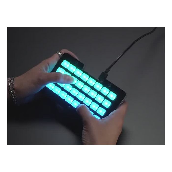 Adafruit NeoTrellis M4 with Enclosure and Buttons Kit Pack