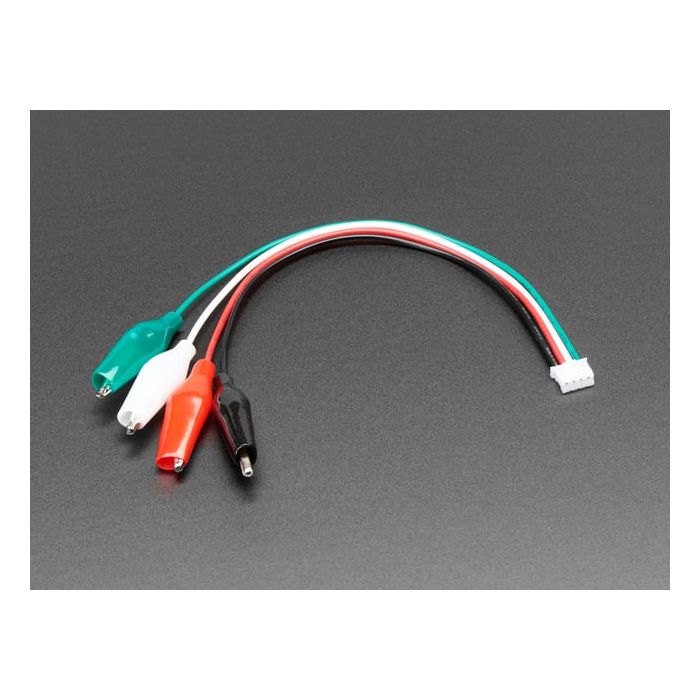 JST PH 2mm 4-pin Plug to Color Coded Alligator Clips Cable