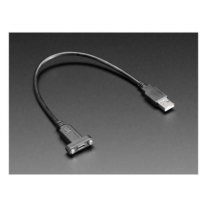 Panel Mount Cable USB C to Type A - 30cm