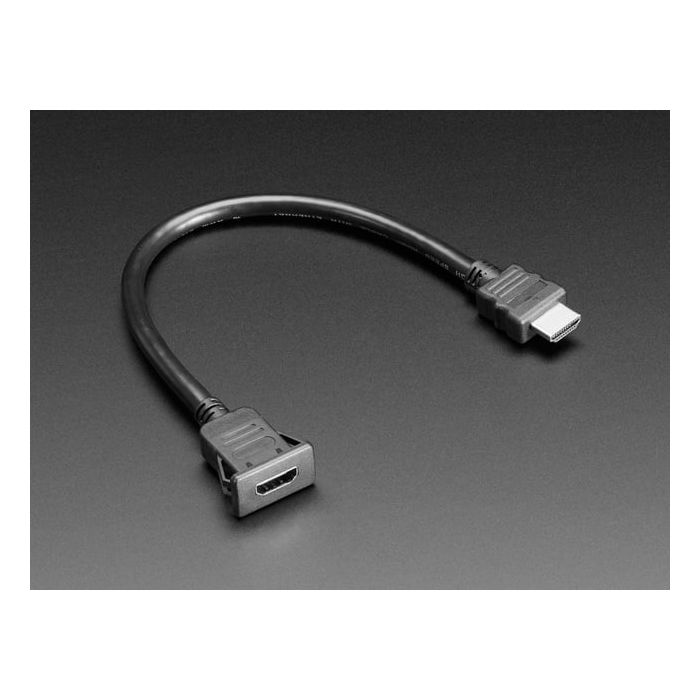 Snap-In Panel Mount HDMI Cable - 30cm