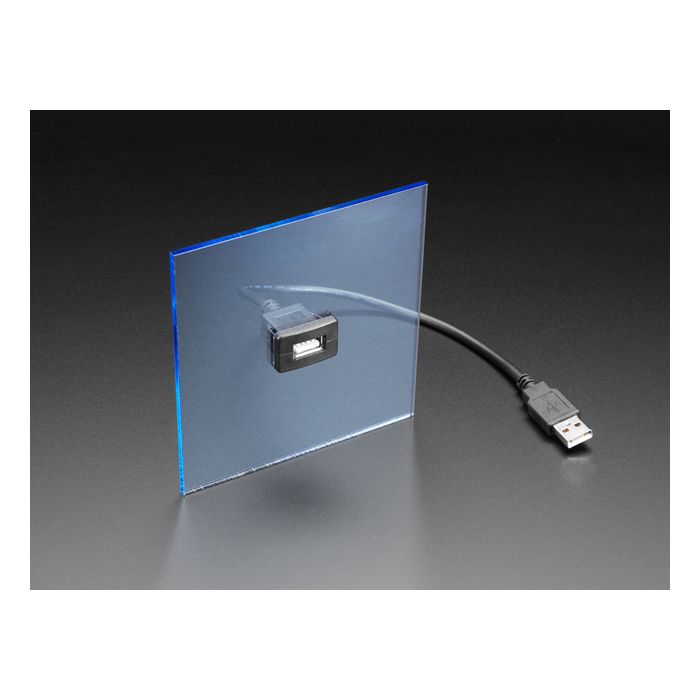 Snap-In Panel Mount Cable - USB A Extension Cable