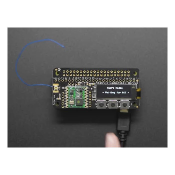 Adafruit RFM69HCW Transceiver Radio Bonnet - 868 or 915 MHz
