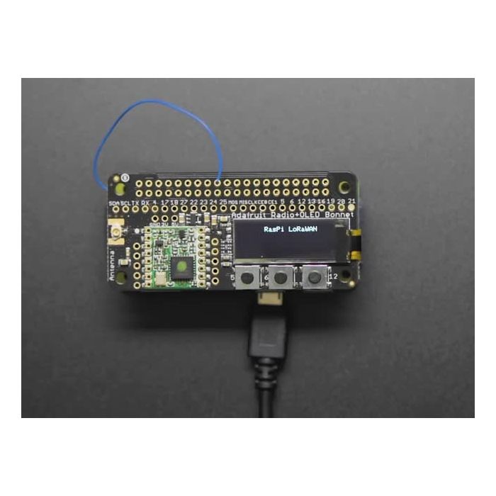 Adafruit LoRa Radio Bonnet with OLED - RFM95W @ 915MHz