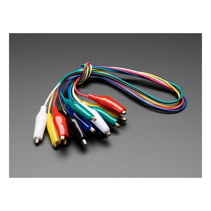 Small Alligator Clip Test Lead (set of 6)