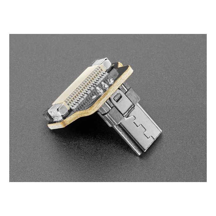 DIY USB Cable Parts - Right Angle Micro B Plug Down