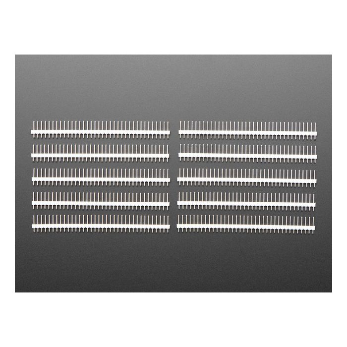 Break-away 0.1" 36-pin strip male header - White - 10 pack