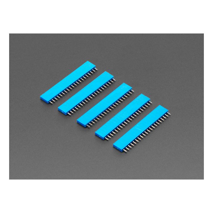 20-pin 0.1" Female Header - Blue - 5 pack