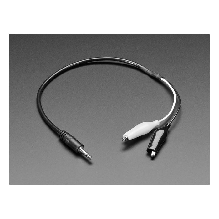 3.5mm Mono Audio Plug to Alligator Clips