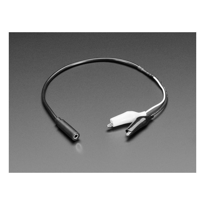 3.5mm Mono Audio Jack to Alligator Clip Cable