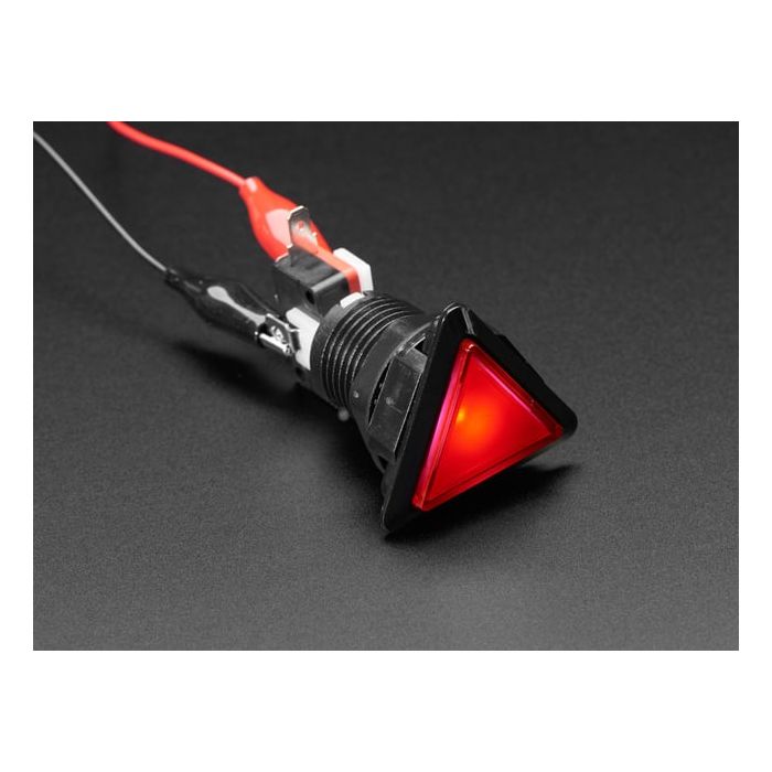 LED Illuminated Triangle Pushbutton A.K.A 1960s Sci-Fi Buttons