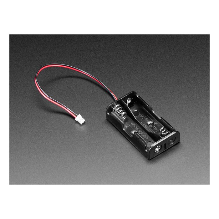2 x AA Open Battery Holder with JST PH Connector