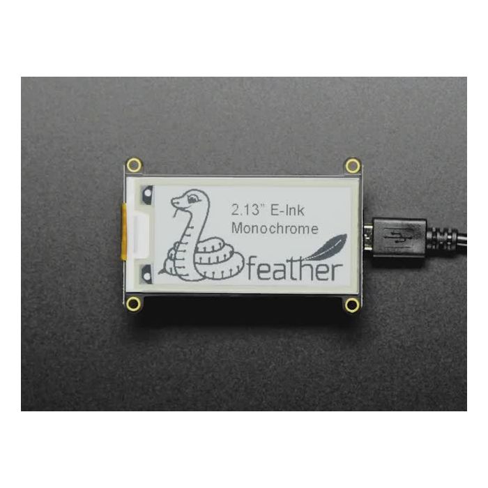 Adafruit 2.13" Monochrome eInk / ePaper Display FeatherWing