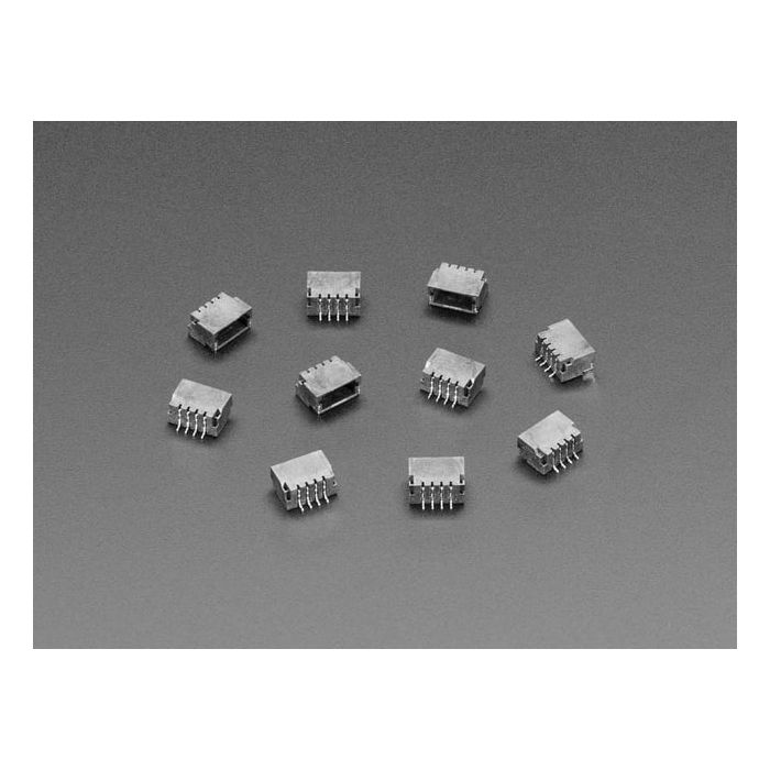 JST SH 4-pin Right Angle Connector (10-pack)