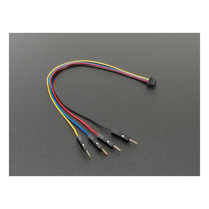 STEMMA QT / Qwiic JST SH 4-pin to Premium Male Headers Cable