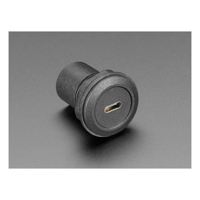 USB C Jack to Micro USB Jack Round Panel Mount Adapter