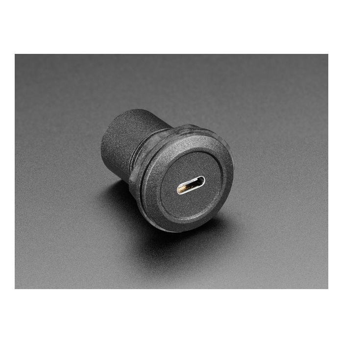 USB C Jack to USB C Jack Round Panel Mount Adapter