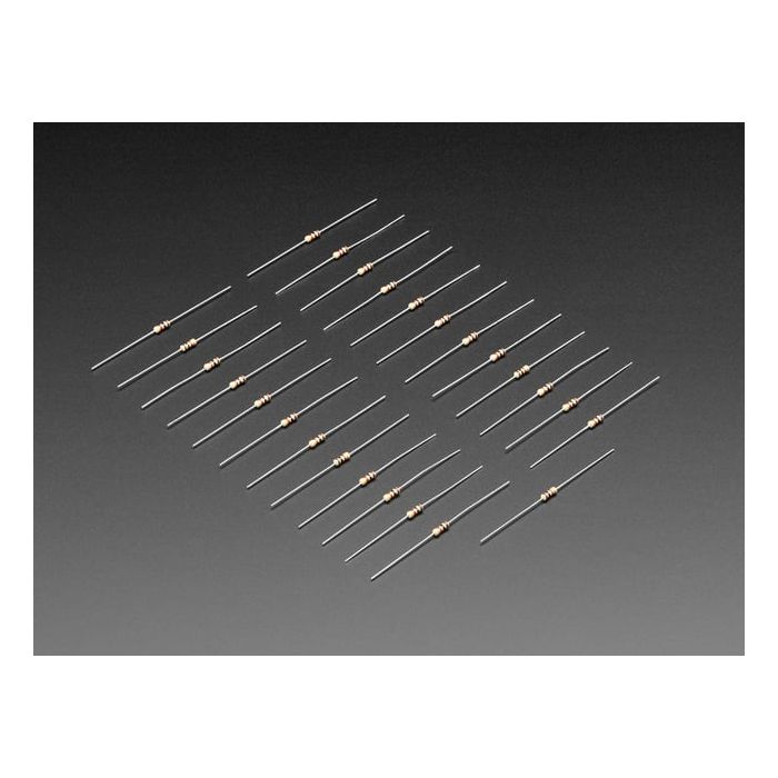 Through-Hole Resistors - 1.0K ohm 5% 1/4W - Pack of 25
