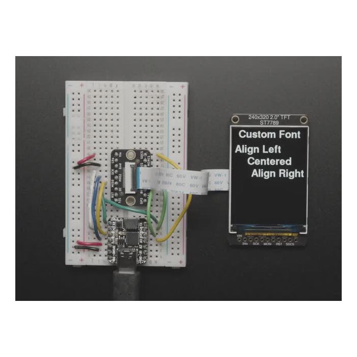 2.0" 320x240 Color IPS TFT Display with microSD Card Breakout