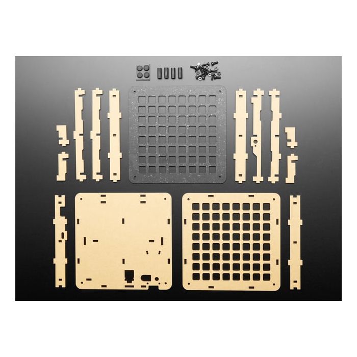 Adafruit 8x8 Trellis Feather M4 Acrylic Enclosure + Hardware Kit