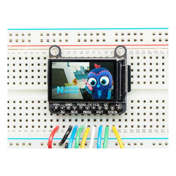 Adafruit 1.14" 240x135 Color TFT Display + MicroSD Card Breakout