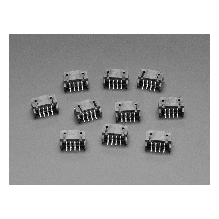 2mm 4-pin Horizontal Connector - JST PH Compatible - 10 Pack