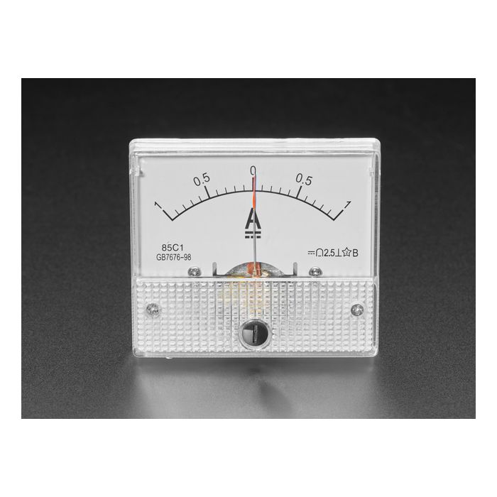 Small -1 Amp to +1 Amp DC Current Analog Panel Meter