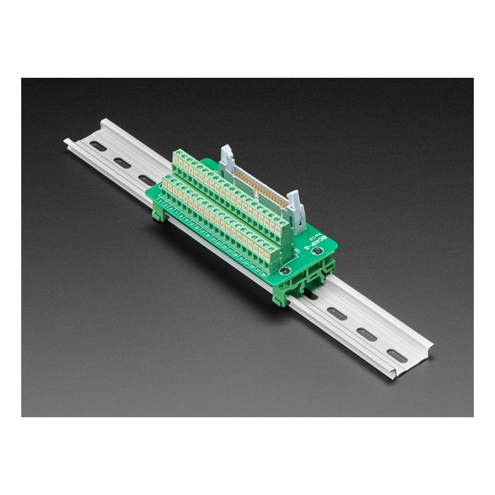 DIN Rail 2x20 IDC to Terminal Block Adapter Breakout