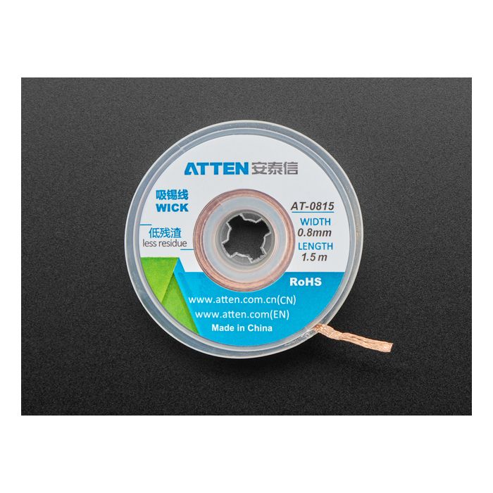 Solder Wick - 0.8mm wide and 1.5m / 5 feet long