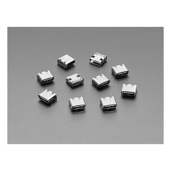 USB Type C SMT / THM Jack Connector - Pack of 10