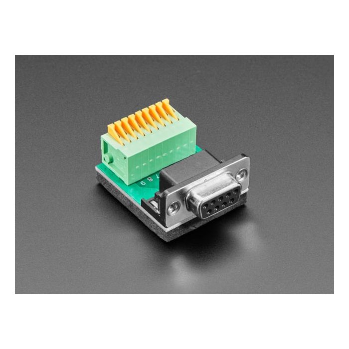DE-9 (DB-9) Female Socket to Terminal Spring Block Adapter