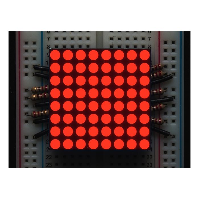 Small 1.2" 8x8 Ultra Bright Red LED Matrix