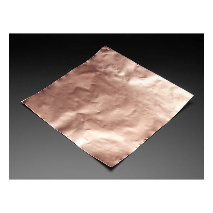 Copper Foil Sheet with Conductive Adhesive - 12" x12" Sheet