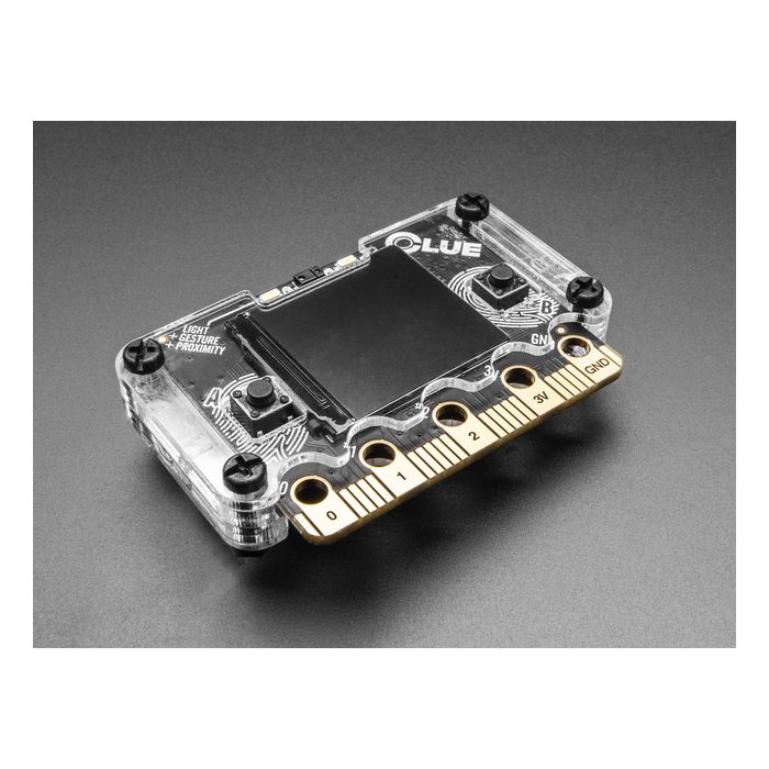 Clear Acrylic Enclosure + Hardware Kit for Adafruit CLUE