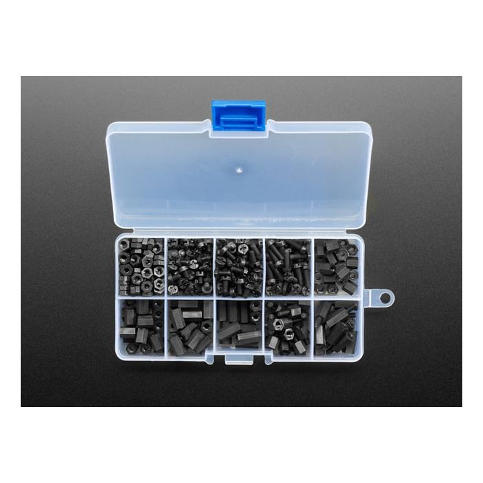 Black Nylon Machine Screw and Stand-off Set – M3 Thread