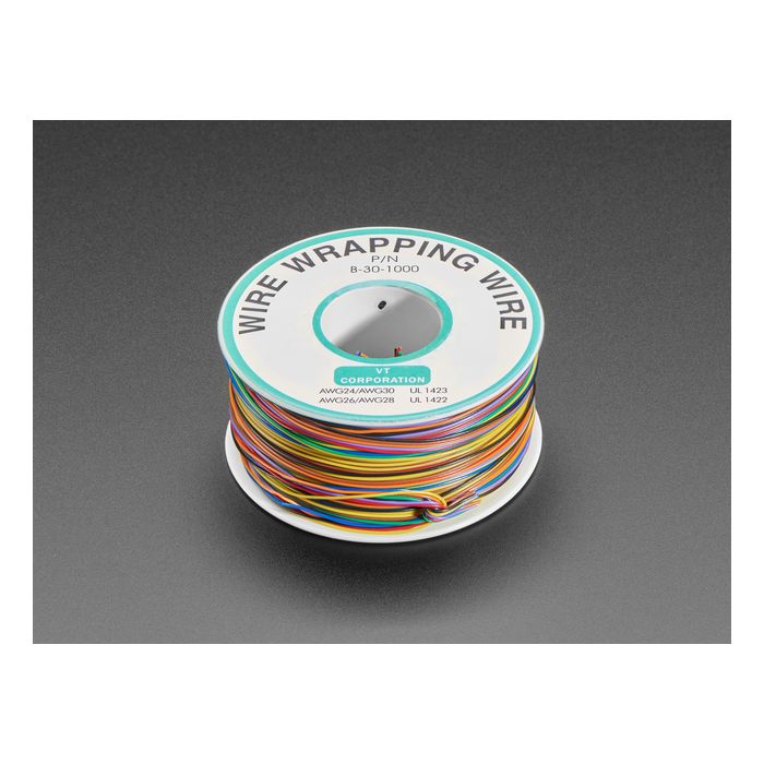 Rainbow "Wire Wrap" Thin 30 AWG Prototyping & Repair Wire