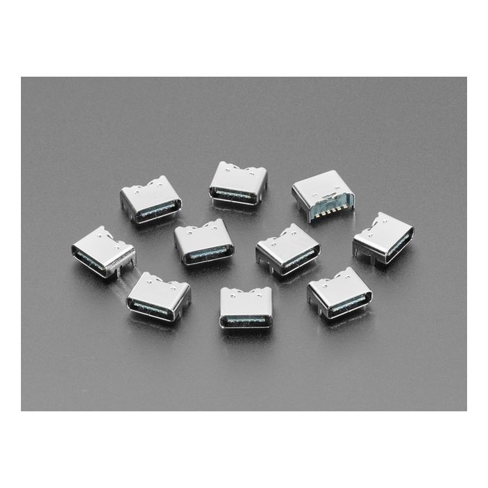 USB C SMT / THM Jack Connector - Power Only - Pack of 10