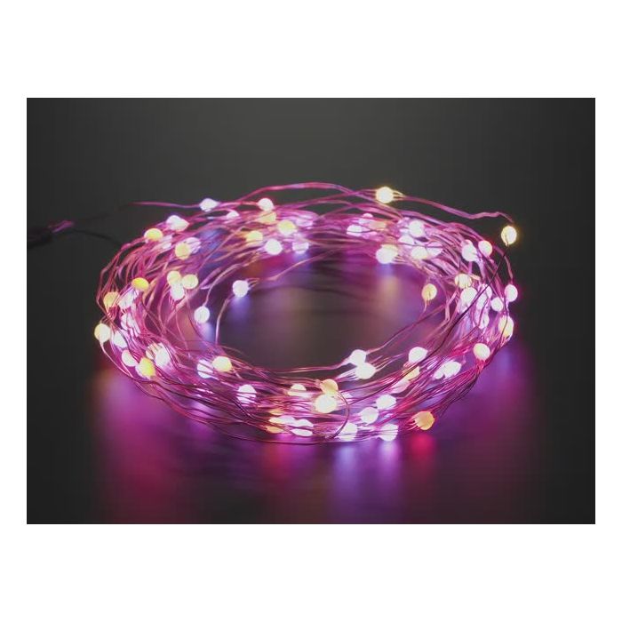 Fixed Address NeoPixel LED Fairy Lights - 100 Wired LEDs